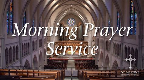 episcopal morning prayer service bulletin